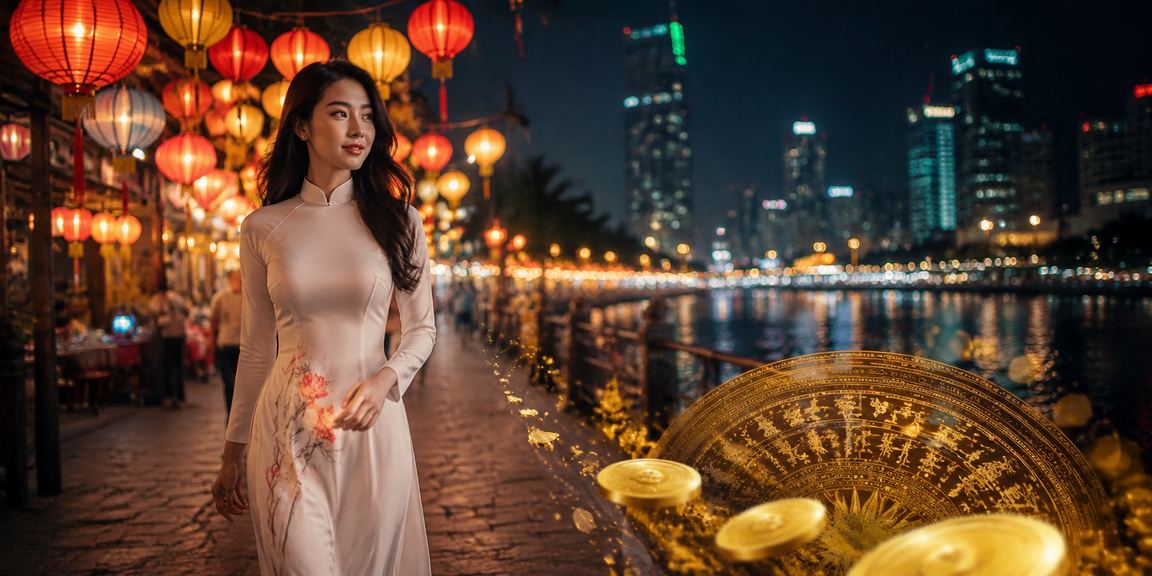 Người chơi cá cược tại chợ đêm Hồ Chí Minh với điện thoại sáng trưng