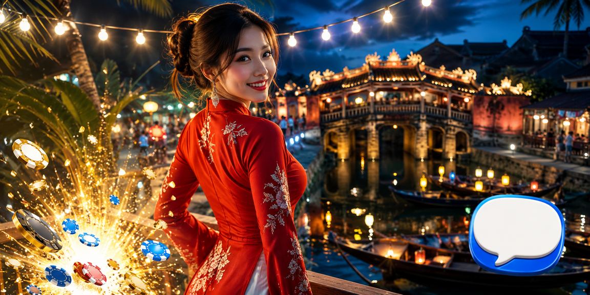 Người dùng trải nghiệm giải trí casino trên điện thoại tại Hội An