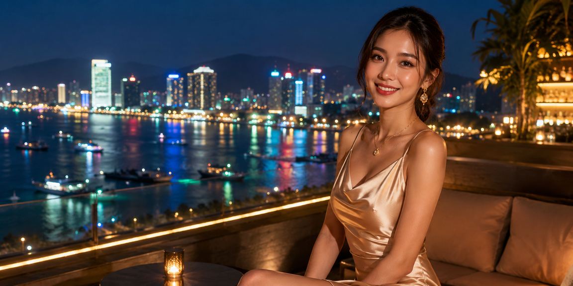 Giao diện casino trực tuyến với bàn bài và đèn neon hiện đại tại Việt Nam
